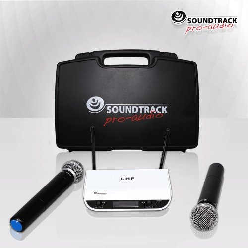 Imagen 6 de 7 de Microfono Inalambrico Uhf Doble Soundtrack Excelente Precio