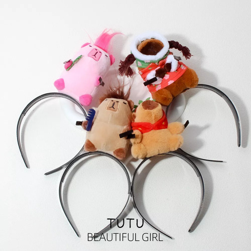 Diademas Ratatouille + Capibara, Tarjetas Para El Pelo