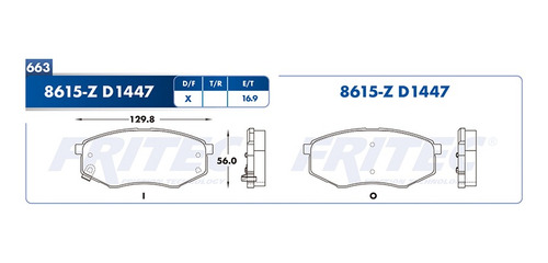 Balatas Delanteras Compatible Con Soul 2016 Fritec 2.0l