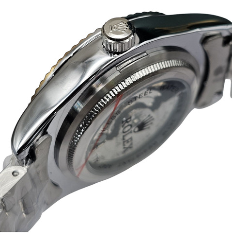 Reloj Date Árabe Plateado Plateado Celeste (Reacondicionado)
