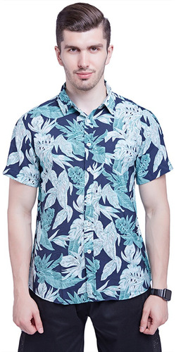 Camisas De Manga Corta Con Estampado Floral De Hawaii Playa