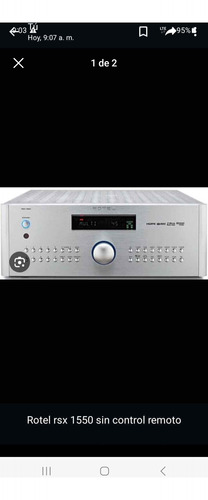 Amplificdor Rotel 5.1 Canales Modelo Rsx 1550