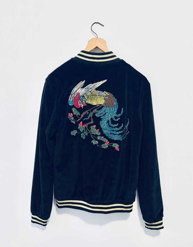 Sweater Estilo Bomber Jacket Zara - Caballero - Talla S