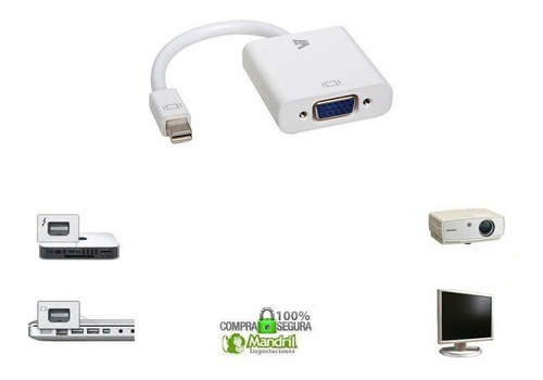 Convertidor Adaptador Mini Display Port A Vga Macbook 1080p