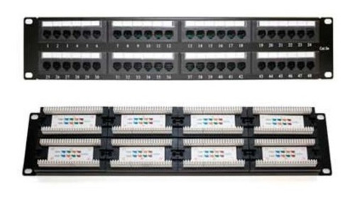 Pach Panel Rj 45 De 48puertos Cat6 Comunicaciones Datos Voz