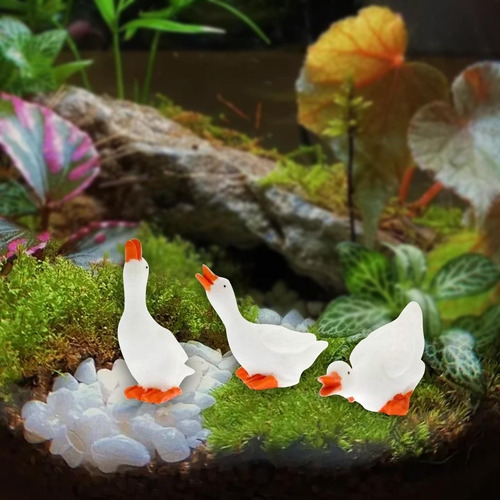 Estatuas De Jardín De 3 Piezas, Adornos Creativos De Común