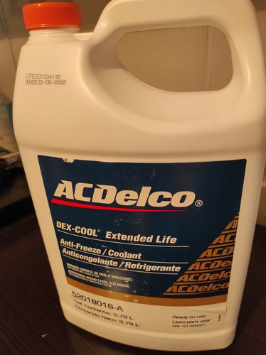 Refrigerante Acdelco Color Naranja