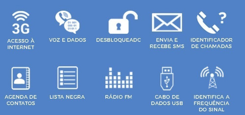 Imagem 4 de 5 de Telefone Celular Rural Aquário 3g 2 Chip Voz Dados 42s Desbl