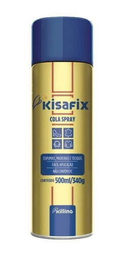 Imagem 1 de 2 de Cola Para Tecido De Parede Em Spray Kisafix