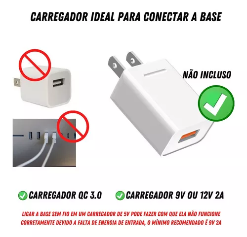 Carregador Sem Fio iPhone Apple Watch AirPods Indução 3 em 1