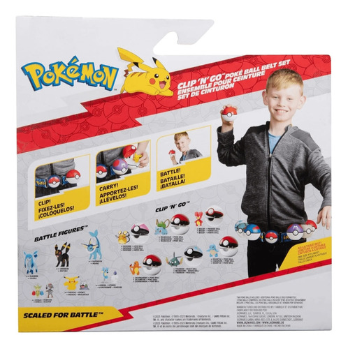 Pokemon Clip'n Go Cinto Com 2 Pokebolas E 1 Charmander