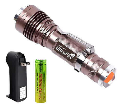 6000lm Táctica Con Zoom Cree Xm-l T6 Led Linterna 18650 Anto