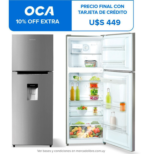 Heladera Smartlife Frio Seco Rnf370sd 342lt Con Dispensador 