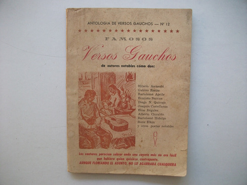Famosos Versos Gauchos De Autores Notables - Antología