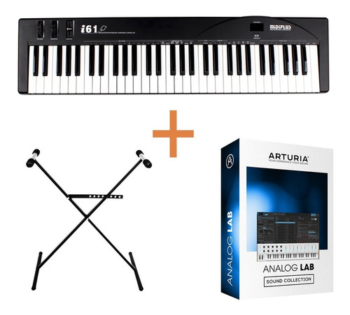 Midiplus I61 Teclado Midi Usb + Pie Tijera + Vst Arturia