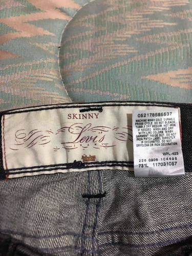 Levis Jeans Para Dama Talla 11 M Negro Spandex Skinny