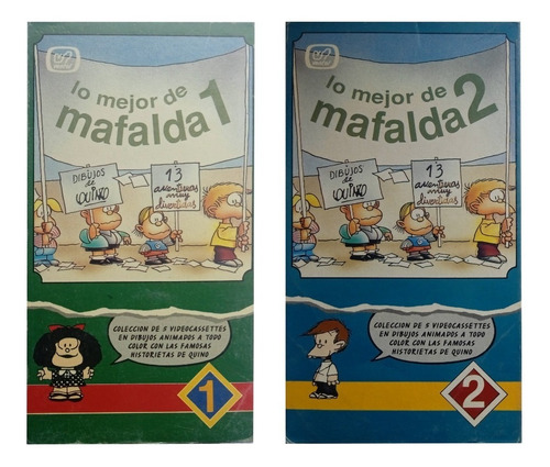 Película Vhs - Lo Mejor De Mafalda Vol 1 Y 2