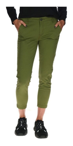 Cat Pantalón Mujer Crop Chino Talla W24 L29