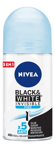 Desodorante Antimanchas NIVEA Black & White Pure 50 ml