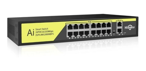 Switch Poe 16 100m Poe 2 Uplink 1000m 250w