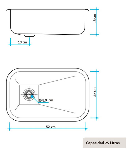 Pileta De Cocina Johnson Simple Acero 304 Z52/18