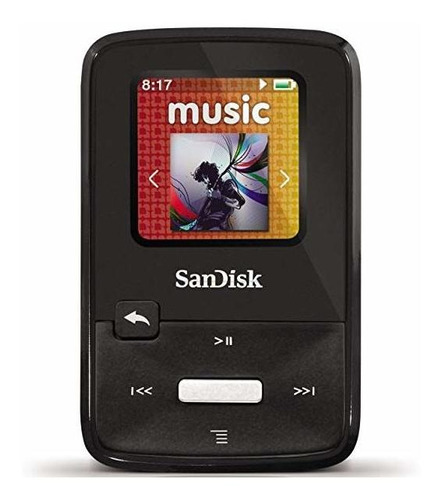 Sandisk Sansa Clip Zip 8gb Mp3 Player Black Full-color Displ