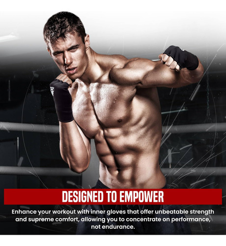 Rdx Y Boxeo Vendas Guantes Mma Protector Puño Vendajes