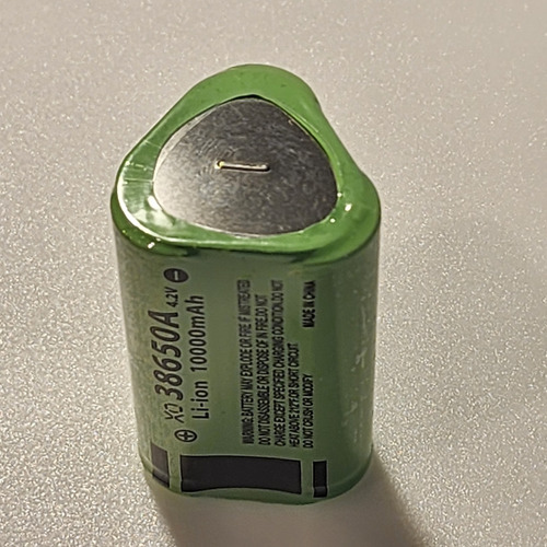 Bateria 38650a Alta Capacidad Li-ion 10000 Mah Triangular