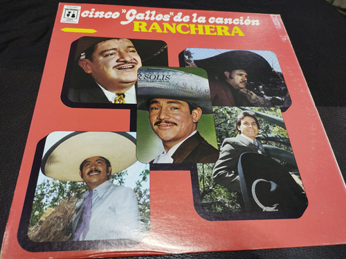 Cinco Gallos Canción Ranchera Vinilo Lp Acetato Vinyl Imp