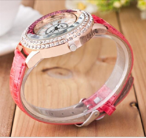 Imagen 2 de 3 de Reloj Geneva Pulsera Bellísímos Mujer Brillante Por Mayor