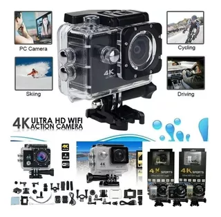 Camara Go Pro Acción 4k 16 Mp Wifi Acuatico Deportes Videos