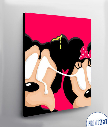 Cuadros Decorativos Minie Y Micky Mouse En Canvas 