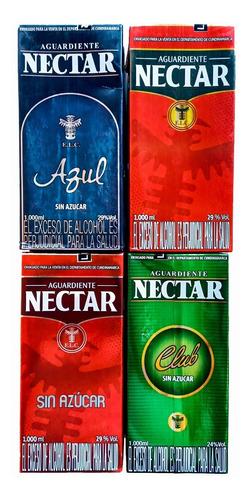 Aguardiente Néctar Combo X 4 Lt - mL a $56