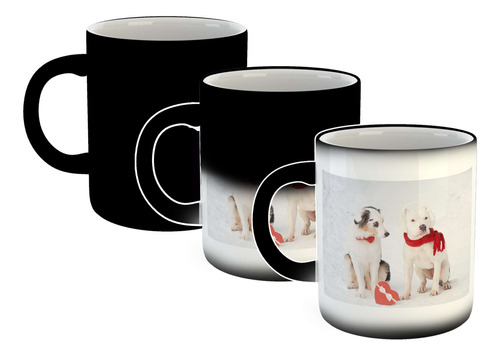 Taza Magica Perros 12 Perro Intelectual Anteojos