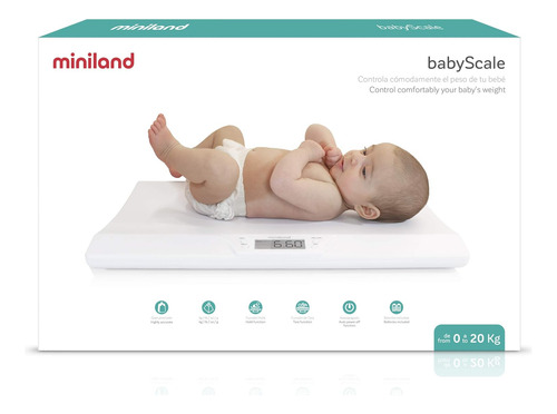 Miniland - Báscula Para Bebés De Gran Precisión