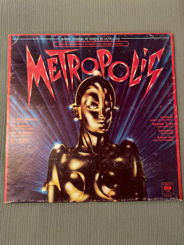 Metrópolis. Banda Original De Sonido De La Película. Vinilo