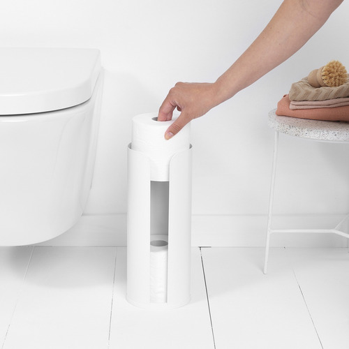 Imagen 7 de 10 de Dispenser De Papel Higienico Brabantia Blanco