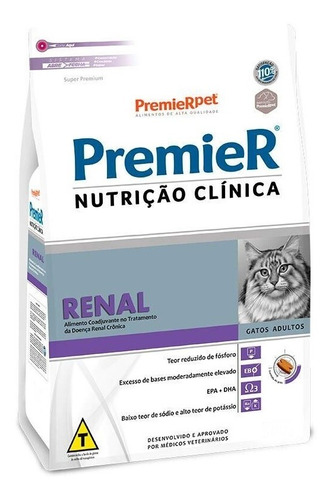 Ração Nutrição Clínica Gato Renal 1,5kg Premier