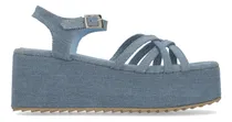 Comprar Sandalia Ozono Para Mujer Estilo 631004 Azul Mezclilla