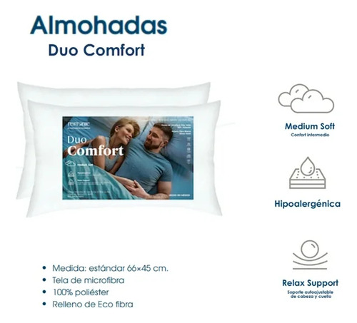 Colchon King Size + 2 Almohadas Restonic Comfort