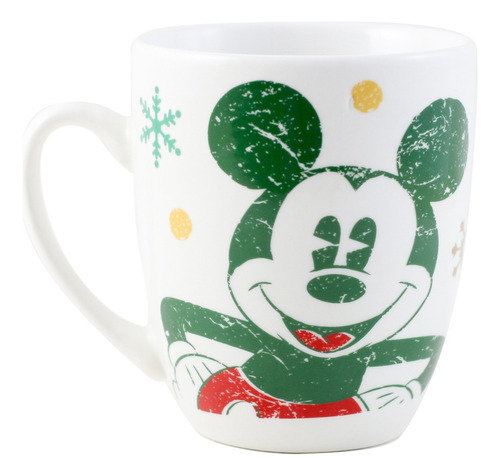 Taza Cafe Ceramica Disney Mickey Minnie Mouse Navidad 330ml