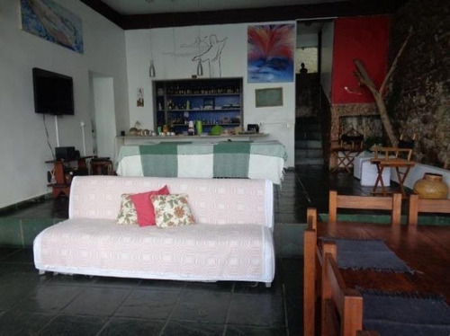 Linda Casa Com Vista Mar Na Estrada Do Vidigal, 4 Quartos, 2 Vagas, 800 M2, Lazer - 16103