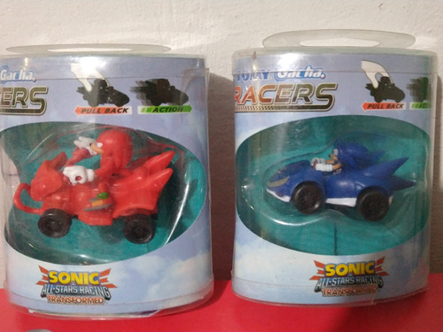 Carro Fricción Sonic All Stars Racing Knuckles Y Sonic 5cm 