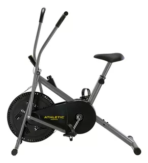 Bicicleta Fija Air Bike Ejercita Brazos Athletic Works Color Negro