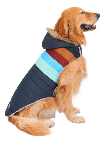 Hde Dog Puffer Jacket Fleece Fored Warm Dog Parka Winter Coa