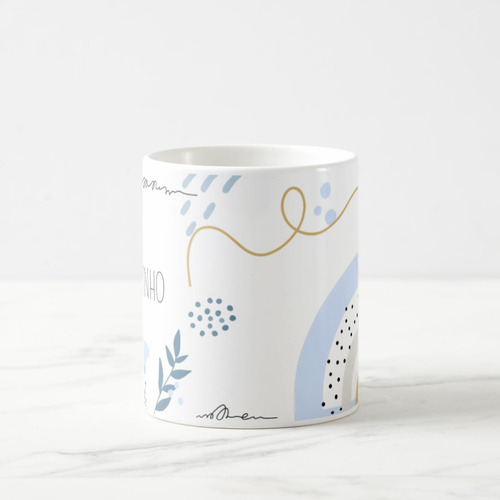 Caneca Padrinhos Personalizada 325ml Batismo Casamento Cor Branco Padrinho