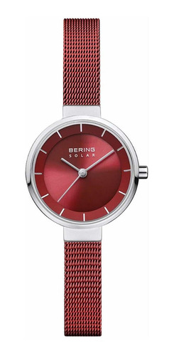 Reloj Mujer Bering 14627-303 Cuarzo Solar Pulso Rojo En