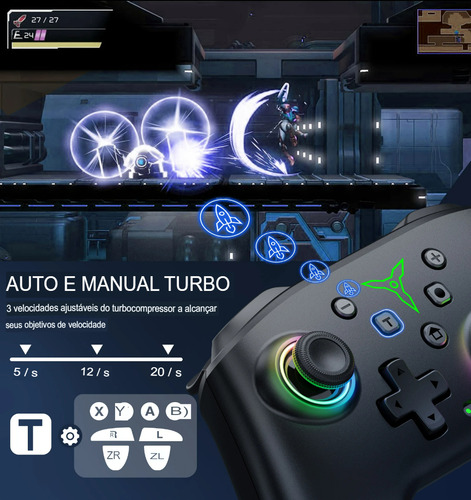 2 Controle Dinofire-controlador Sem Fio Bluetooth Rgb
