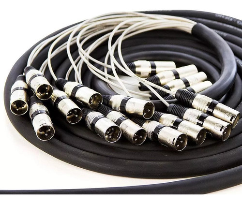 Multicabos Com Conectores Xlr 16 Vias Cirilo Cabos 15 Mt
