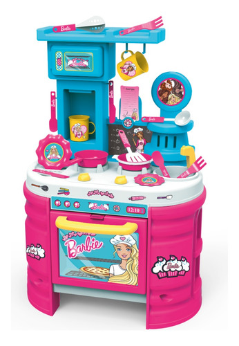 Cocina De Barbie 72cm + Muñeca Barbie Básica - 2101